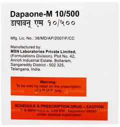 Dapaone M 10/500 Tablet 10 Dapaone M 10/500 Tablet 10