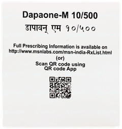 Dapaone M 10/500 Tablet 10 Dapaone M 10/500 Tablet 10