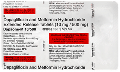 Dapaone M 10/500 Tablet 10 Dapaone M 10/500 Tablet 10