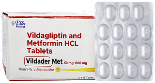 Vildader Met 50mg/1000mg Tablet 15