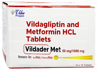 Vildader Met 50mg/1000mg Tablet 15