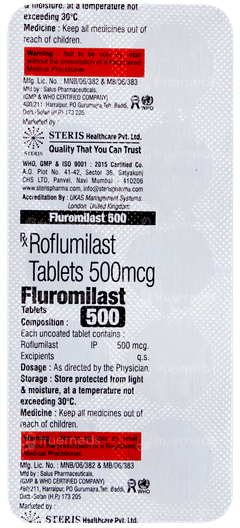 Fluromilast 500 Tablet 10