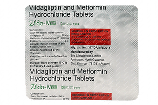 Zilda M 50/1000 MG Tablet 15