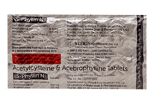 S Phyllin N 100/600 MG Tablet 10