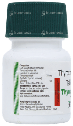 Thyroxinol 75 Tablet 120 Thyroxinol 75 Tablet 120