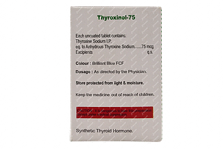 Thyroxinol 75 MCG  Tablet 100