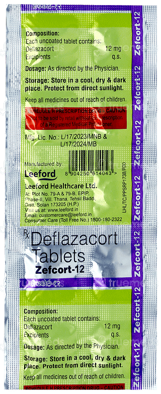 Zefcort 12 Tablet 10