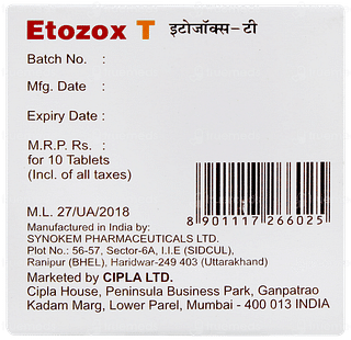 Etozox T Tablet 10