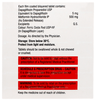 Dapabite M 5/500 Tablet 10