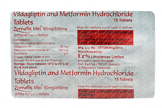 Zomelis Met 50/850 MG Tablet 15