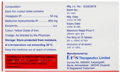 Zomelis Met 50mg/850mg Tablet 15 Zomelis Met 50mg/850mg Tablet 15
