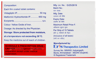 Zomelis Met 50mg/850mg Tablet 15