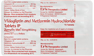 Zomelis Met 50mg/850mg Tablet 15