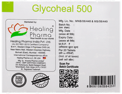 Glycoheal 500 Tablet 20 Glycoheal 500 Tablet 20