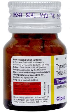 Thyrocip 25 Tablet 120 Thyrocip 25 Tablet 120