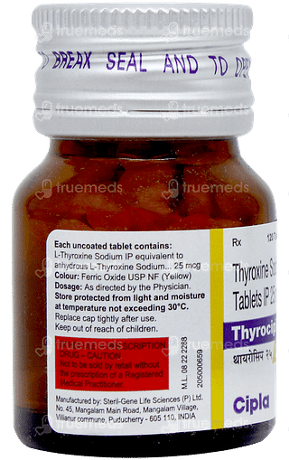 Thyrocip 25 Tablet 120