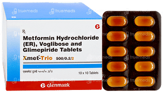 Xmet Trio 500/0.2/2 Tablet 10
