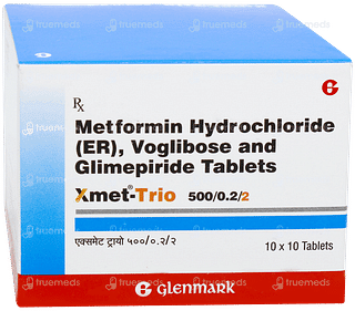 Xmet Trio 500/0.2/2 Tablet 10