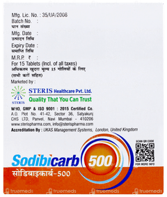 Sodibicarb 500 Tablet 15