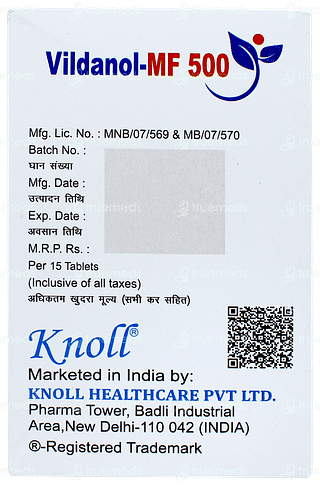 Vildanol Mf 500 Tablet 15