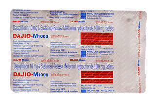 Dajio M 10/1000 MG Tablet Sr 10