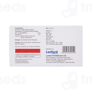 Dapaford 5 Tablet 15