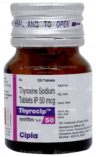 Thyrocip 50 Tablet 120