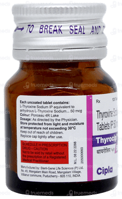Thyrocip 50 Tablet 120 Thyrocip 50 Tablet 120