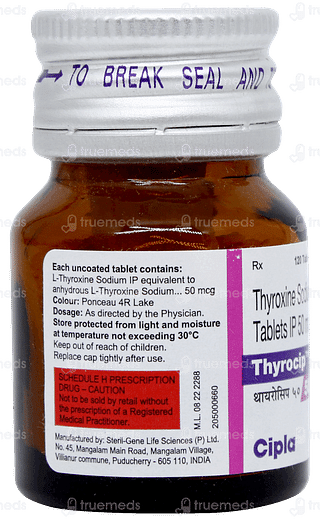 Thyrocip 50 Tablet 120