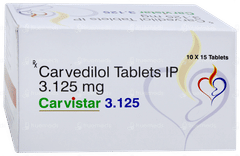 Carvistar 3.125 Tablet 15 Carvistar 3.125 Tablet 15