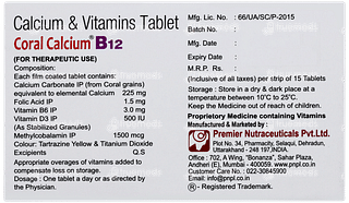 Coral Calcium B12 Tablet 15