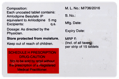 Amlosafe 5 Tablet 15