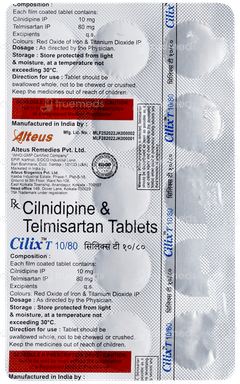 Cilix T 10/80 Tablet 15 Cilix T 10/80 Tablet 15
