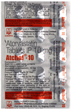 Atchol 10 Tablet 15 Atchol 10 Tablet 15