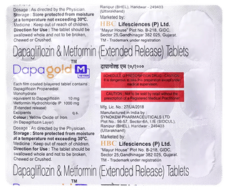 Dapagold M 10/1000 Tablet 15