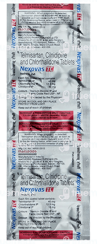 Nexovas Tc 40/10/12.5 MG Tablet 10