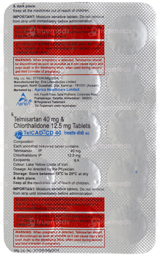 Telcad Cd 40 Tablet 15