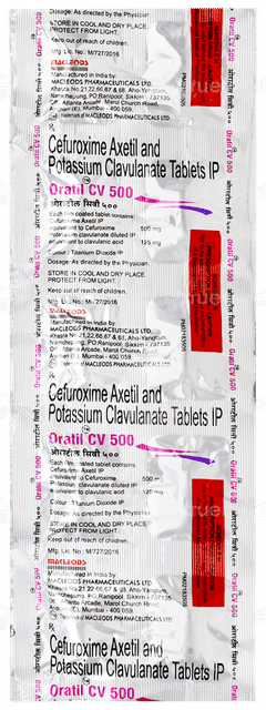 Oratil Cv 500 Tablet 10