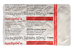 Nugliptin 50 Tablet 15 Nugliptin 50 Tablet 15