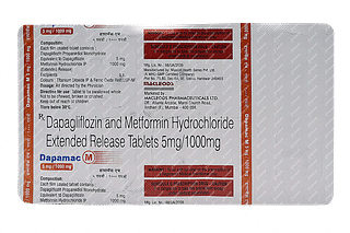 Dapamac M 5/1000 MG Tablet Er 15