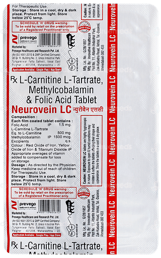 Neurovein Lc Tablet 10