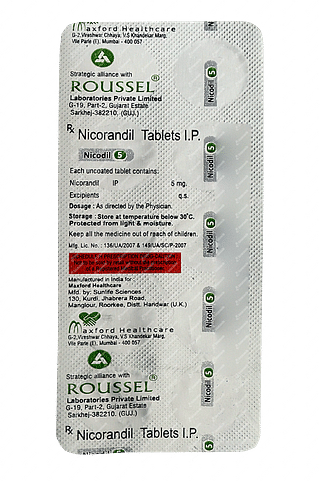 Nicodil 5 MG Tablet 10