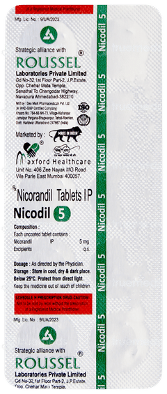 Nicodil 5 Tablet 10