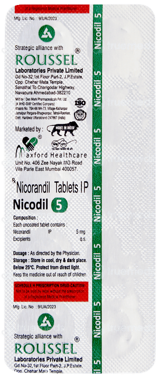 Nicodil 5 Tablet 10