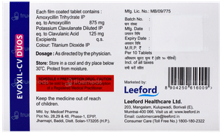 Evoxil Cv Duos Tablet 10