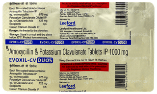 Evoxil Cv Duos Tablet 10