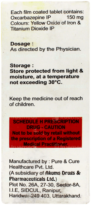 Oxcarpine 150Mg Tablet 10