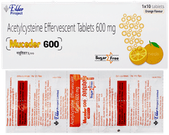 Muceder 600 Orange Flavour Sugar Free Effervescent Tablet 10
