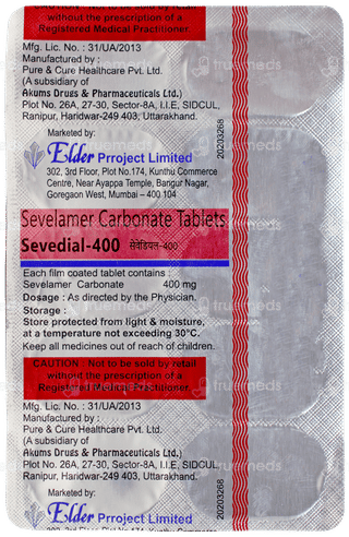 Sevedial 400 Tablet 10