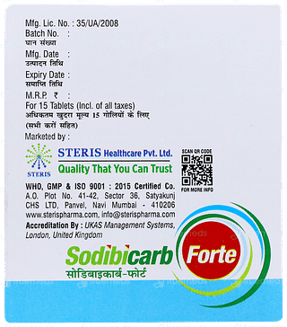 Sodibicarb Forte Tablet 15